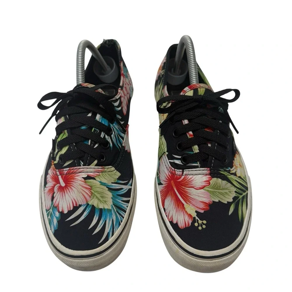 Vans‎ Hawaiian Hawaii Aloha Floral Lace Up Sk8 Shoes Men 9.5 Women 11 S-4